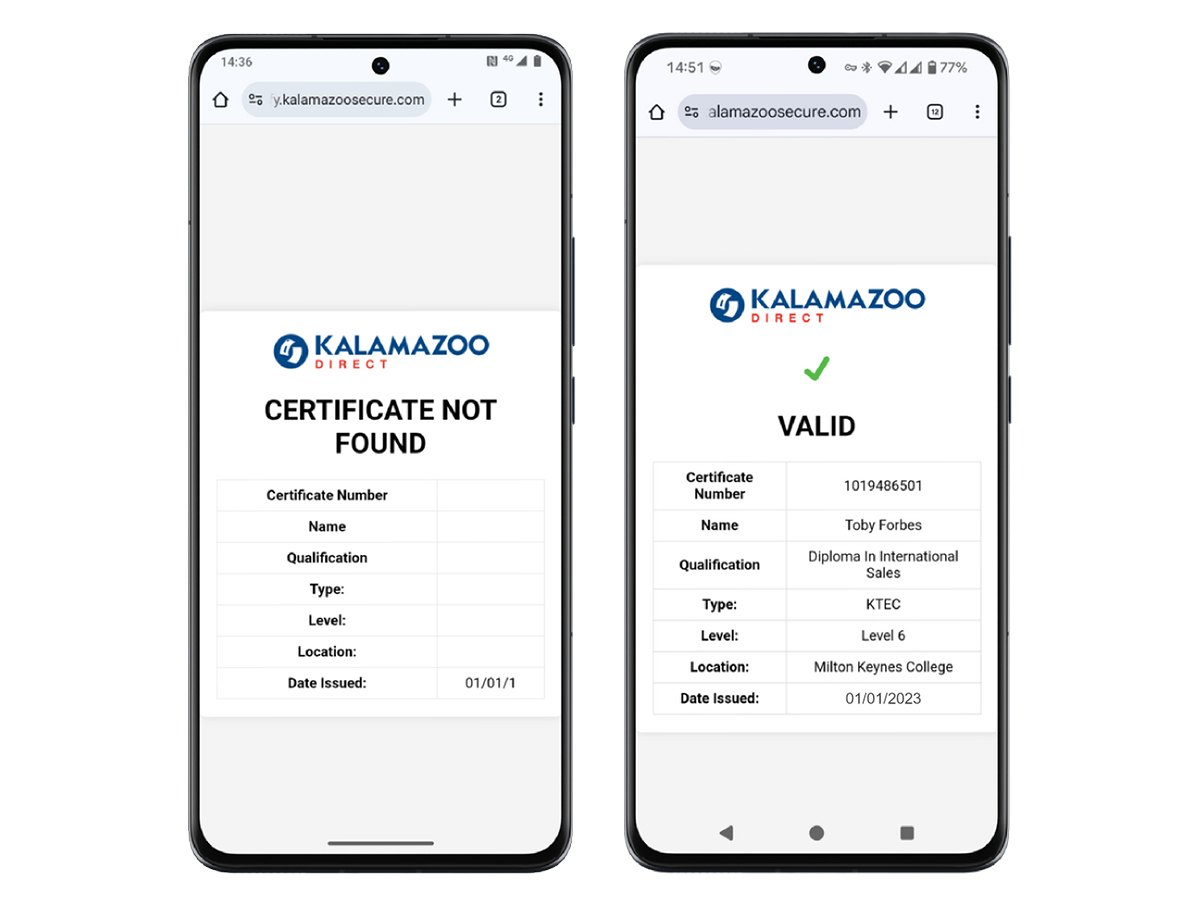 kalamazoo verify system testing